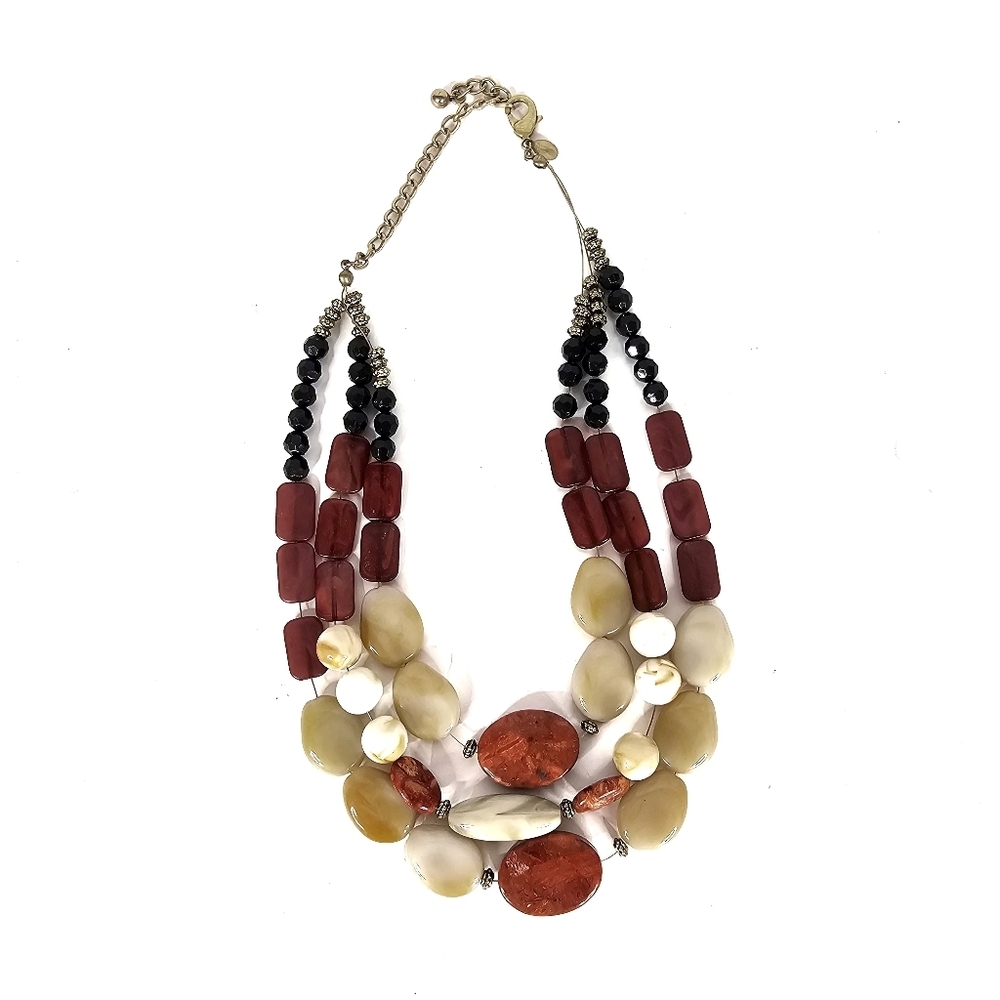 Chico's Elegant Multi-Color Beaded Necklace